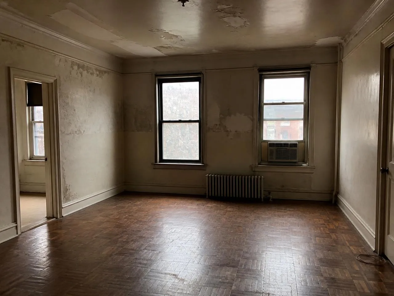 Manhattan apartment stripped for gut renovation